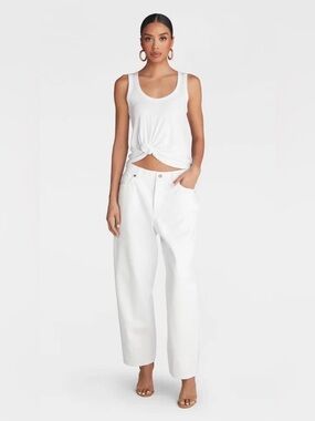 KBB by Kahlana White Straight Leg Jeans NWT